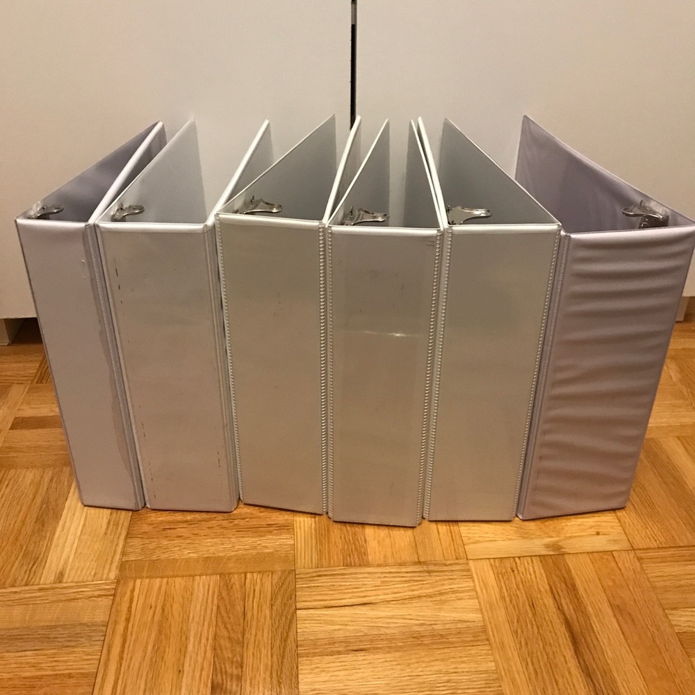 White 3-Ring Binders - 2”, 3”, & 4”